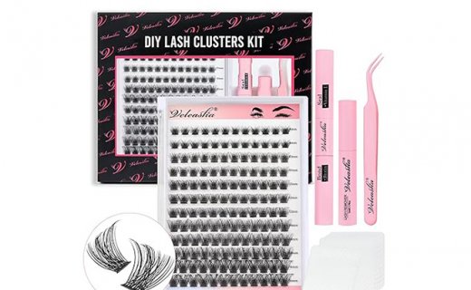 Veleasha Wispy Lash Clusters Kit 144PCS DIY Eylash Extension