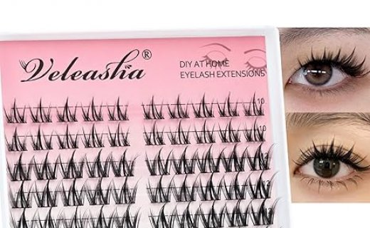 Veleasha Manga Lash Clusters 80PCS Anime Eyelash Clusters