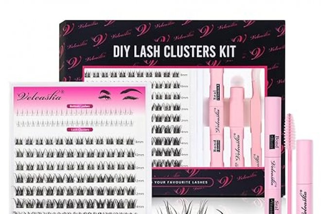 Veleasha Manga Lash Clusters Kit 8-16mm C Curl Spiky Clusters