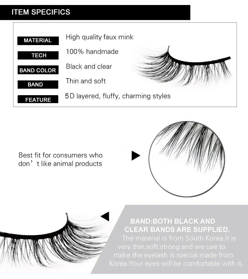 Wholesale Mink Lashes Private Label Faux Mink Eyelashes with Custom Packaging